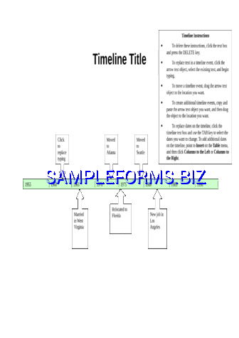 Timeline Template 1 dot pdf free
